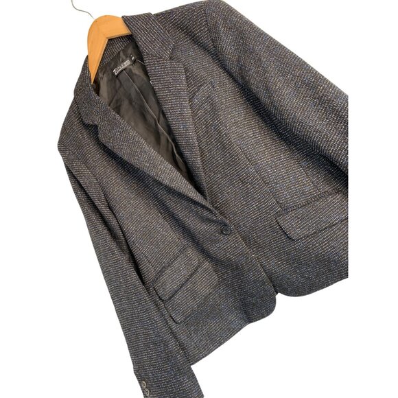 New York & Co 7th Avenue Womens Blazer Size 18 Black Tweed 8944 NWT - Picture 1 of 9